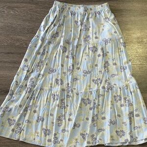 Floral maxi skirt